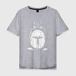 Мужская футболка оверсайз Totoro in rain