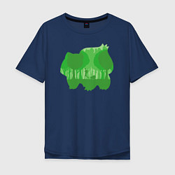 Мужская футболка оверсайз Bulbasaur Shadow