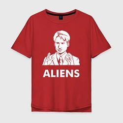 Мужская футболка оверсайз Mulder Aliens