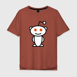Футболка оверсайз мужская Reddit, цвет: кирпичный