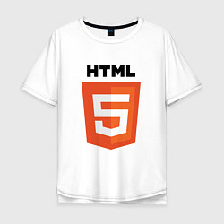 Мужская футболка оверсайз HTML5