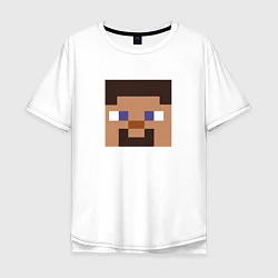 Мужская футболка оверсайз Minecraft: Man Face
