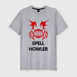 Мужская slim-футболка Dark Elf Mage - Spell Howler