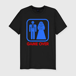 Футболка slim-fit Game over, цвет: черный