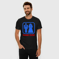 Футболка slim-fit Game over, цвет: черный — фото 2