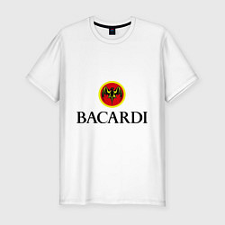 Футболка slim-fit Bacardi, цвет: белый