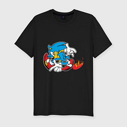 Футболка slim-fit Sonic, цвет: черный