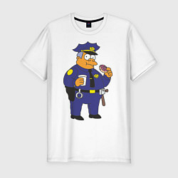 Футболка slim-fit Chief Clancy Wiggum, цвет: белый