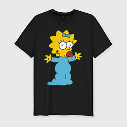 Мужская slim-футболка Maggie Simpson