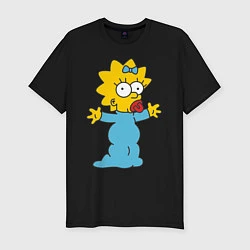 Мужская slim-футболка Maggie Simpson