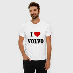 Футболка slim-fit I love Volvo, цвет: белый — фото 2