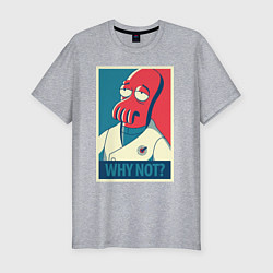 Мужская slim-футболка Zoidberg: Why not?