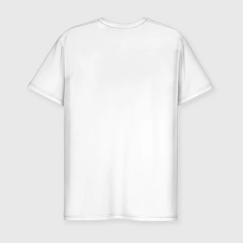 Мужская slim-футболка Бэндер с сачком / Белый – фото 2