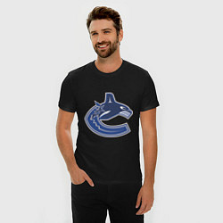 Футболка slim-fit Vancouver Canucks, цвет: черный — фото 2