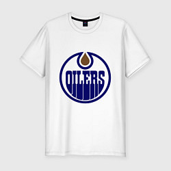 Футболка slim-fit Edmonton Oilers, цвет: белый