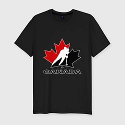 Футболка slim-fit Canada, цвет: черный