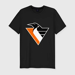 Футболка slim-fit Pittsburgh Penguins, цвет: черный