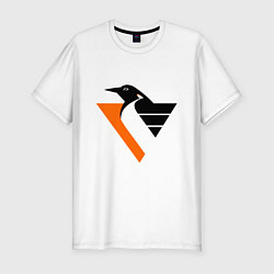 Футболка slim-fit Pittsburgh Penguins, цвет: белый