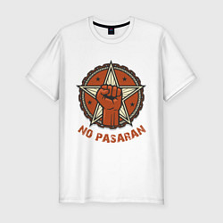 Футболка slim-fit No Pasaran, цвет: белый