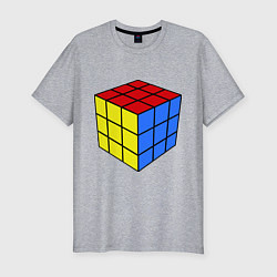 Футболка slim-fit Рубик, цвет: меланж