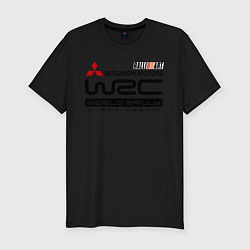 Футболка slim-fit Mitsubishi wrc, цвет: черный