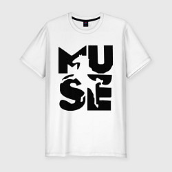 Футболка slim-fit Muse, цвет: белый