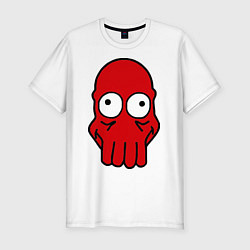 Футболка slim-fit Dr. Zoidberg Face, цвет: белый