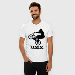 Футболка slim-fit BMX, цвет: белый — фото 2