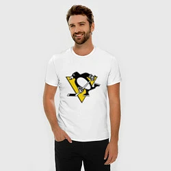 Футболка slim-fit Pittsburgh Penguins: Malkin 71, цвет: белый — фото 2