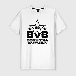 Футболка slim-fit BVB Star 1909, цвет: белый