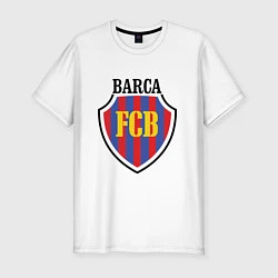 Футболка slim-fit Barca FCB, цвет: белый