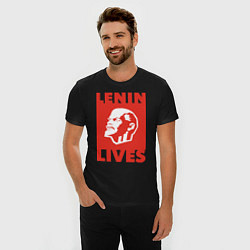 Футболка slim-fit Lenin Lives, цвет: черный — фото 2