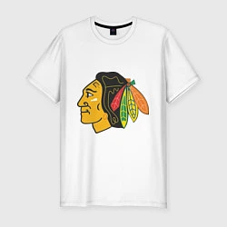 Мужская slim-футболка Chicago Blackhawks