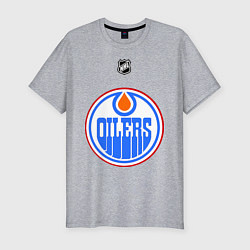 Мужская slim-футболка Edmonton Oilers: Khabibulin 35