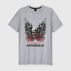 Мужская slim-футболка Expendables: Choose tour weapon