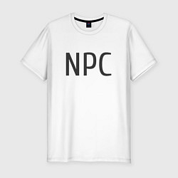 Мужская slim-футболка Я - NPC