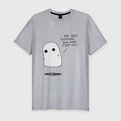 Мужская slim-футболка Ghost