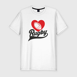 Мужская slim-футболка Rugby Love