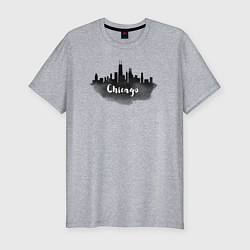 Мужская slim-футболка Chicago