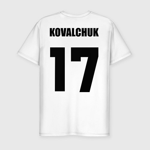 Мужская slim-футболка New Jersey Devils: Kovalchuk 17 / Белый – фото 2