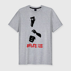Мужская slim-футболка Bruce Lee