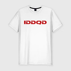 Футболка slim-fit IDDQD Doom, цвет: белый