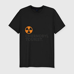 Мужская slim-футболка Chernobyl tourist