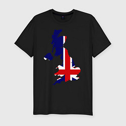 Футболка slim-fit Великобритания (Great Britain), цвет: черный