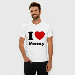 Футболка slim-fit I Love Penny, цвет: белый — фото 2