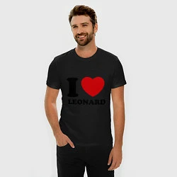 Футболка slim-fit I Love Leonard, цвет: черный — фото 2