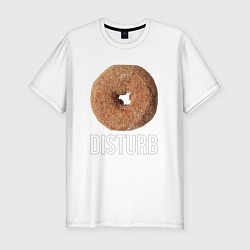 Футболка slim-fit Disturb Donut, цвет: белый
