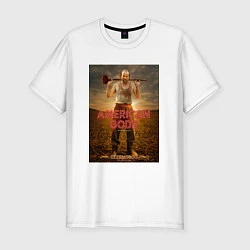 Мужская slim-футболка American Gods: Czernobog