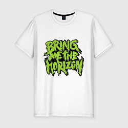 Мужская slim-футболка Bring me the horizon