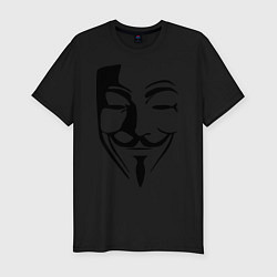 Мужская slim-футболка Vendetta Mask